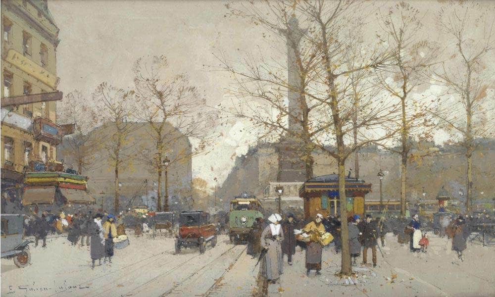 Place De La Bastille 2 By Eugene Galien Laloue - Image 7