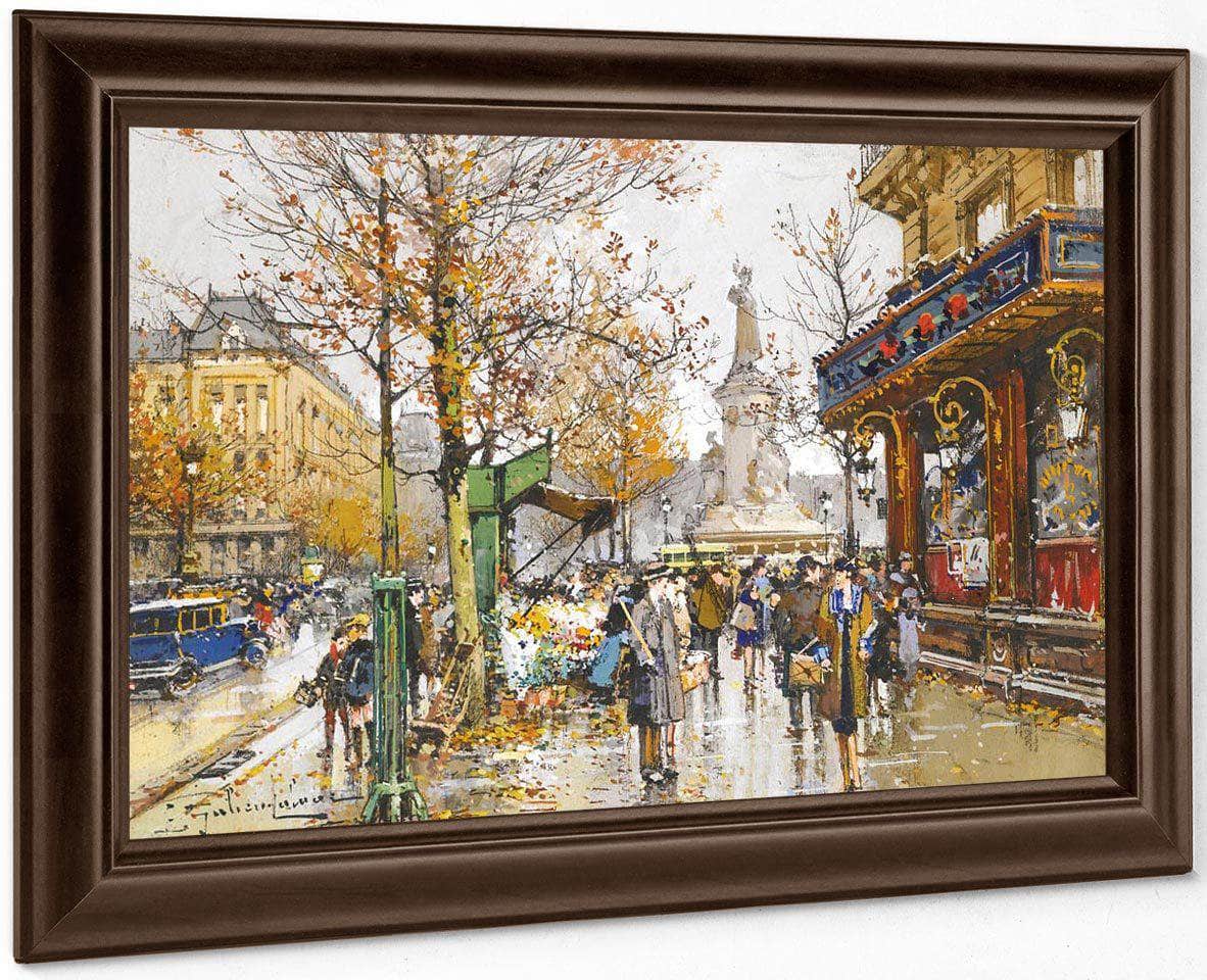 Place De La Republique By Eugene Galien Laloue - Image 6
