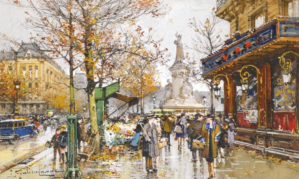 Place De La Republique By Eugene Galien Laloue - Image 7