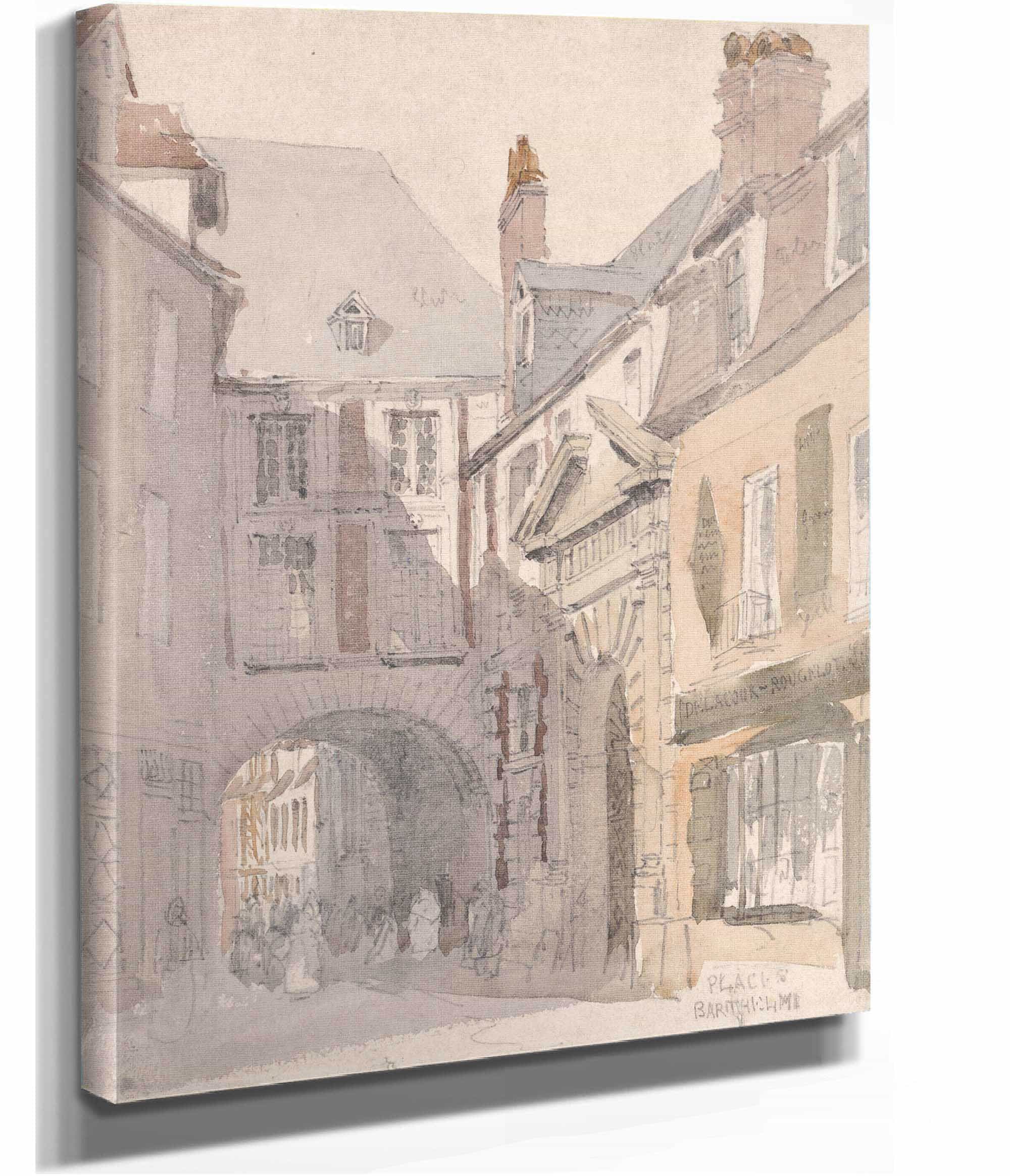 Place St Barthelemy Rouen by David Cox - Image 2