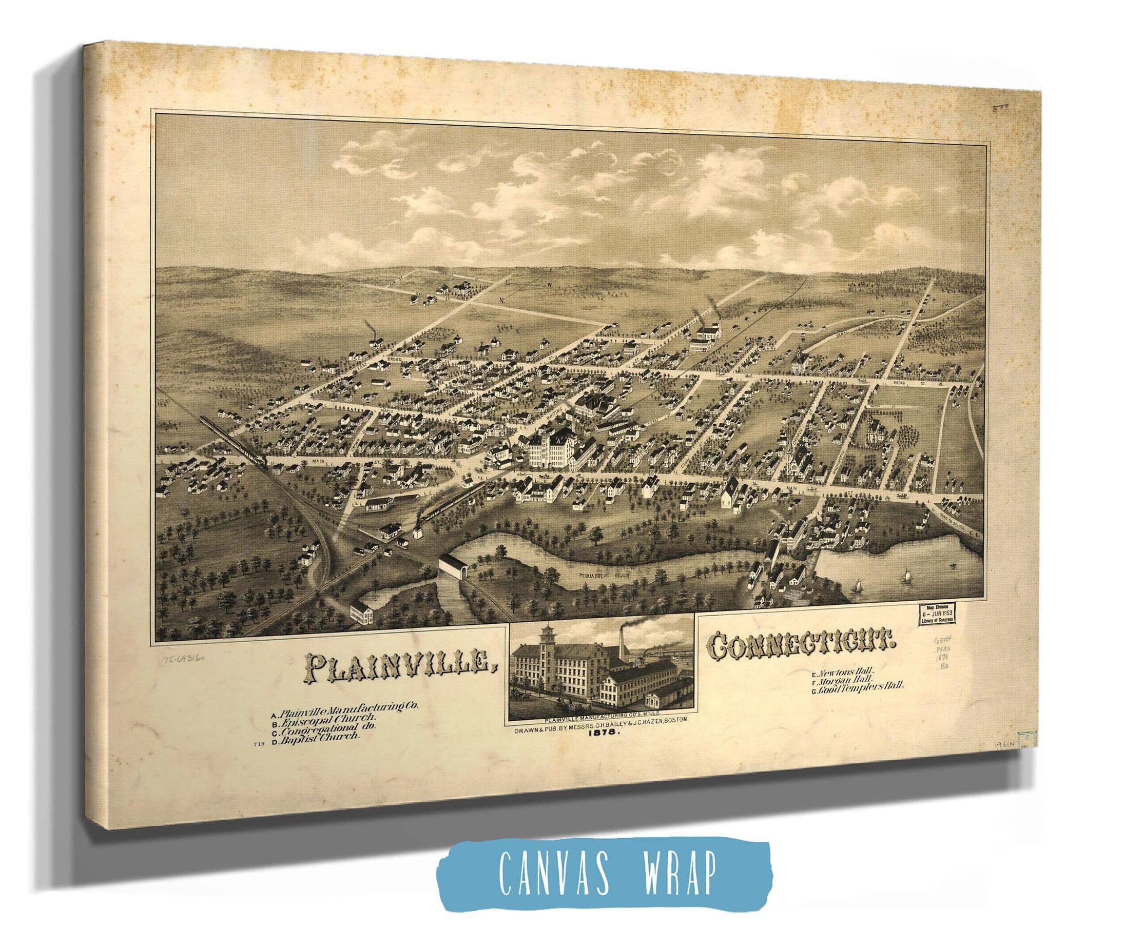 Plainville Connecticut 1878 State of Connecticut
