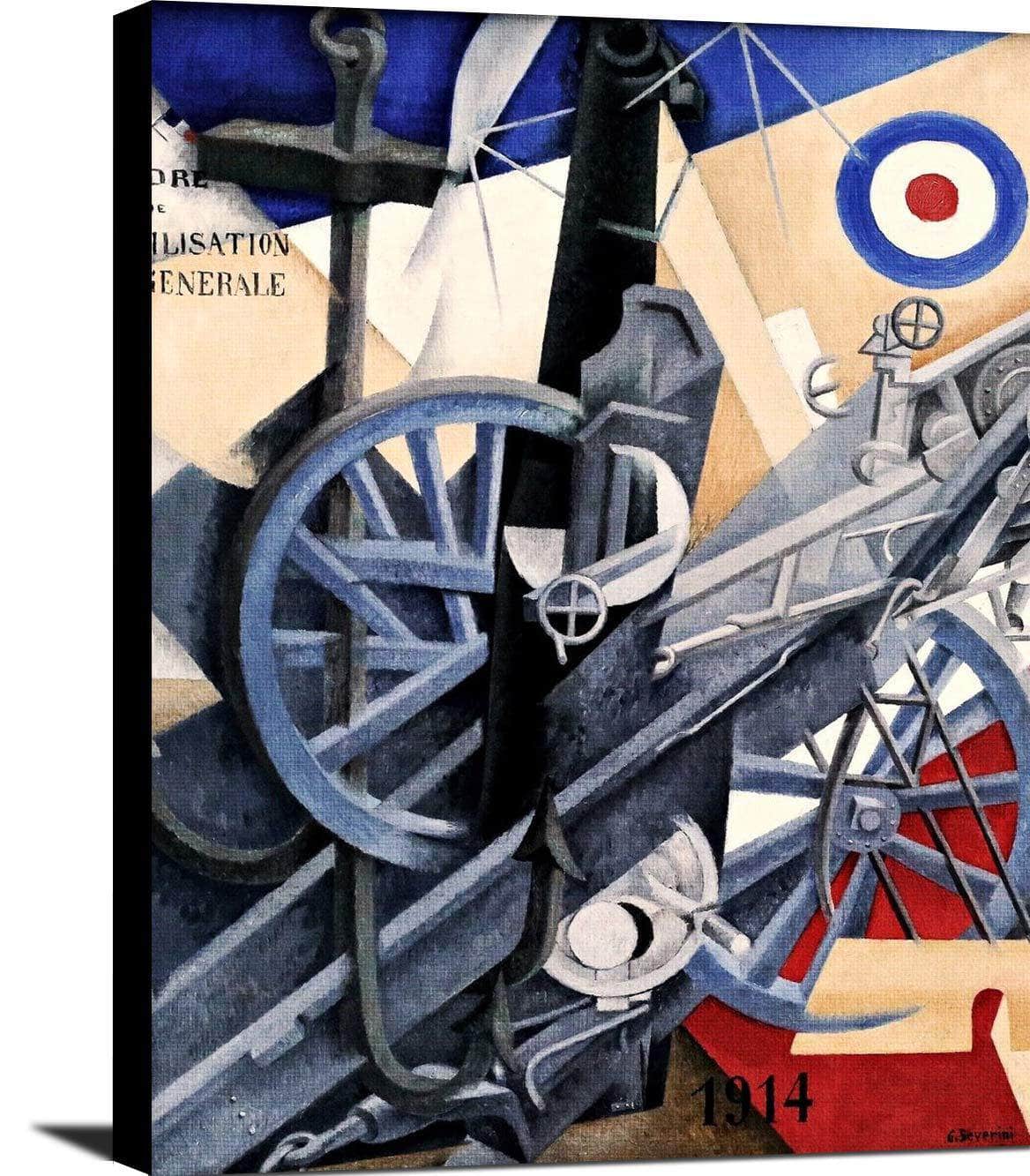 Plastic Synthesis Of The Idea Of War Painting Gino Severini Canvas Art - Image 2