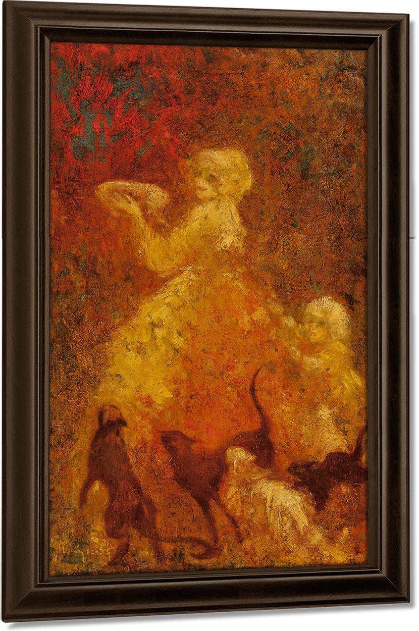Plate Of Milk Circa 1920 By Louis Icart - Image 5