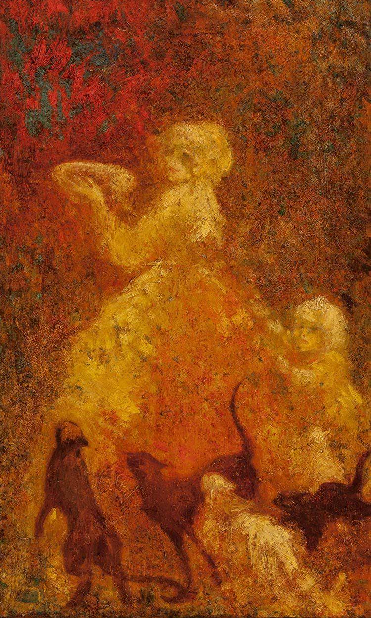 Plate Of Milk Circa 1920 By Louis Icart - Image 6