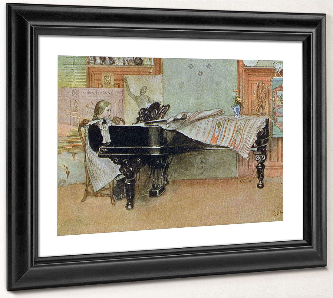Playing Scales 1905 By Carl Larsson - Image 4