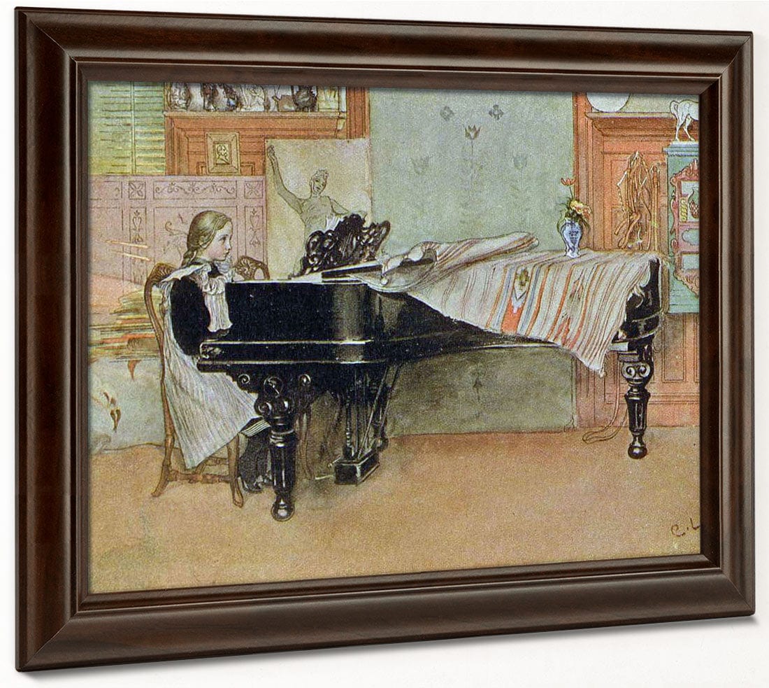 Playing Scales 1905 By Carl Larsson - Image 6
