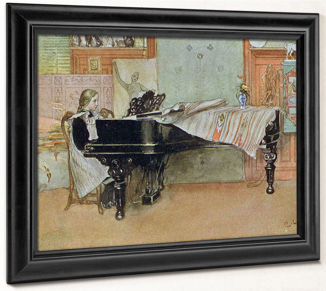 Playing Scales 1905 By Carl Larsson - Image 8