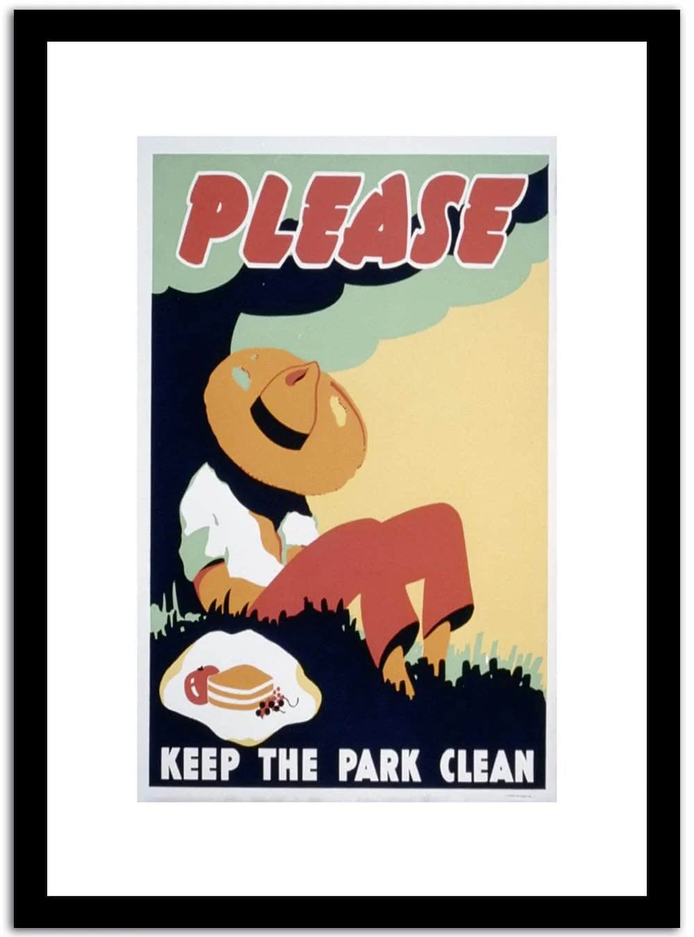 Please Keep The Park Clean Wpa Vintage Advertising