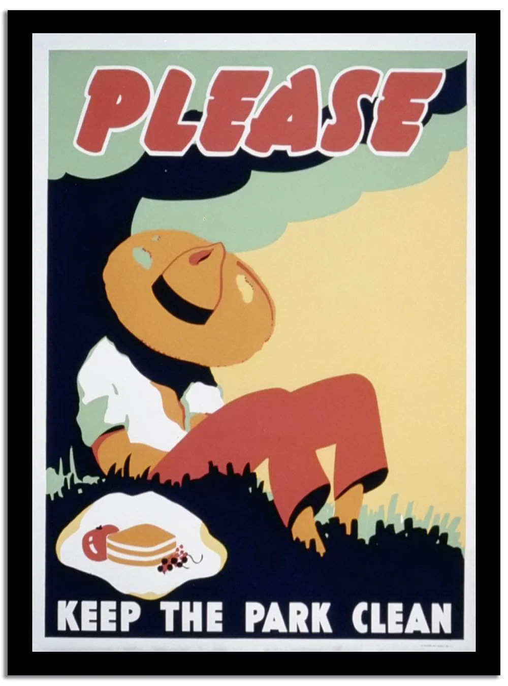 Please Keep The Park Clean Wpa Vintage Advertising - Image 2