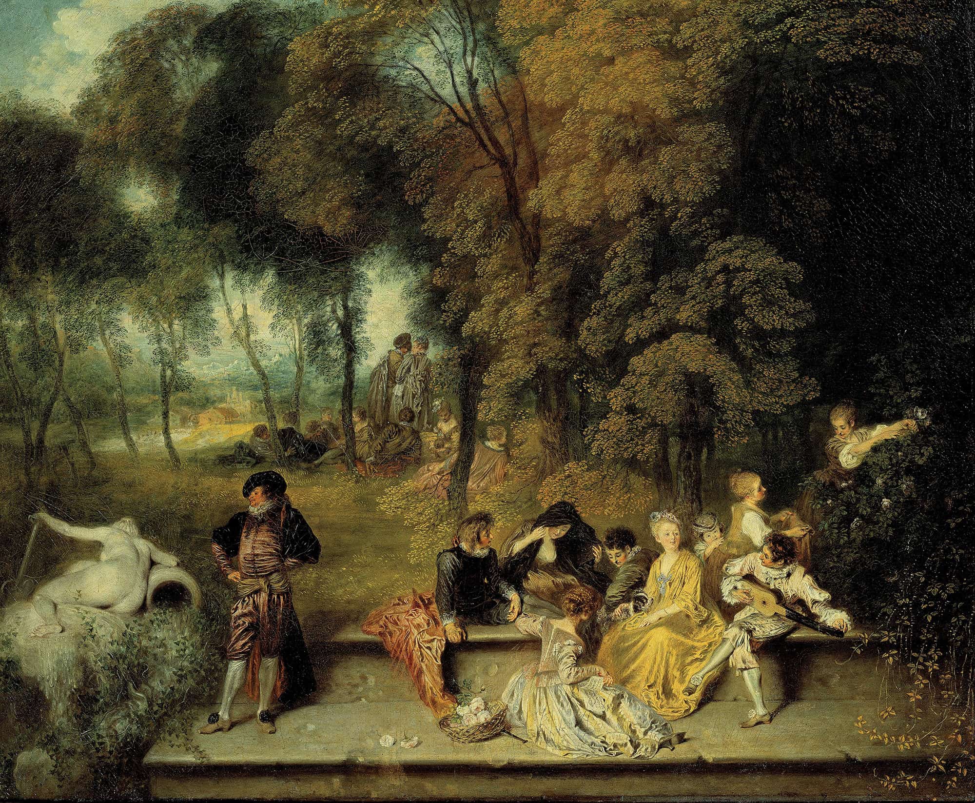 Pleasures Of Love by Jean Antoine Watteau