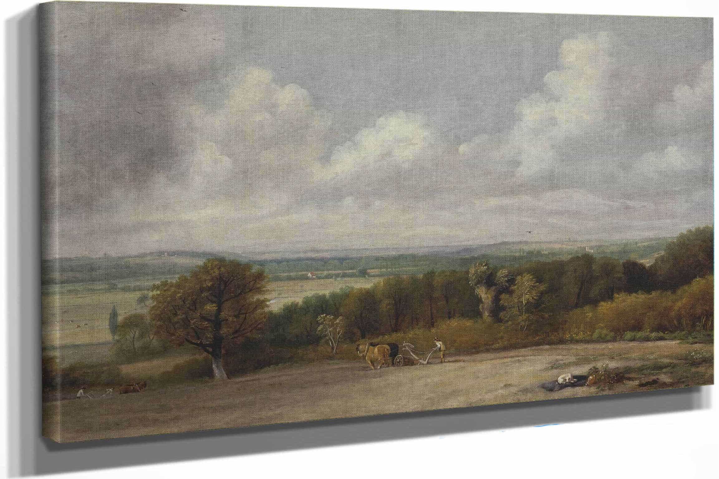 Ploughing Scene In Suffolk by John Constable