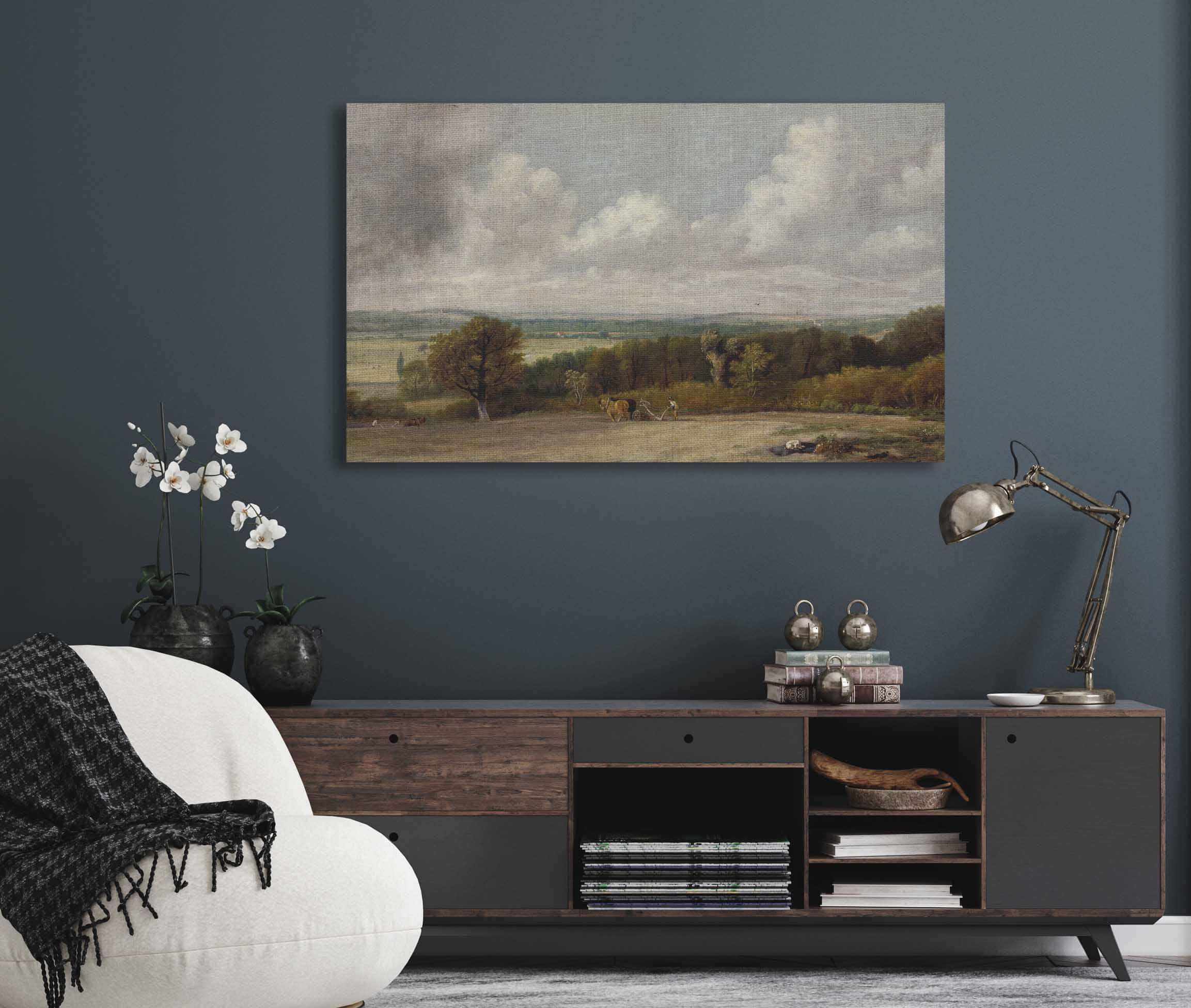 Ploughing Scene In Suffolk by John Constable - Image 5