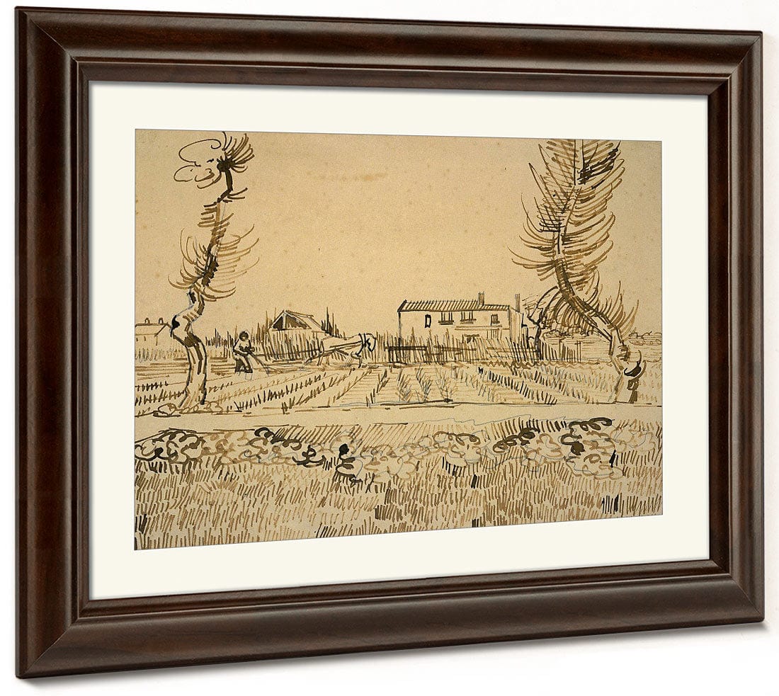 Ploughman In The Fields Near Arles By Vincent Van Gogh - Image 5