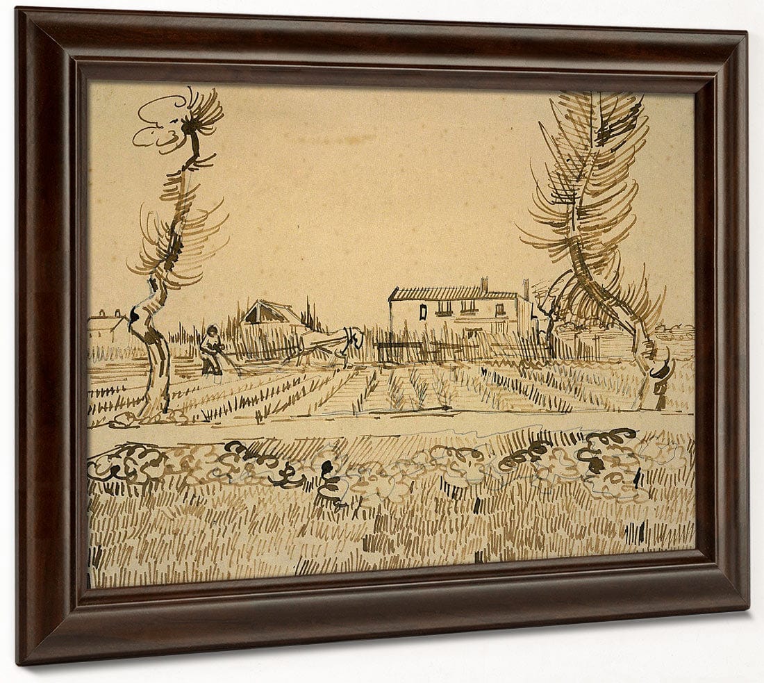 Ploughman In The Fields Near Arles By Vincent Van Gogh - Image 6
