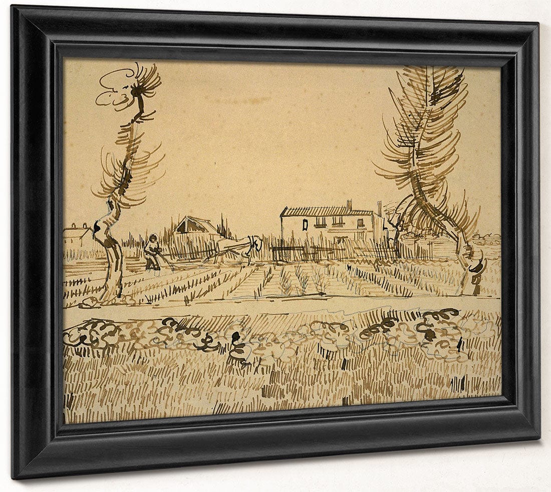 Ploughman In The Fields Near Arles By Vincent Van Gogh - Image 8