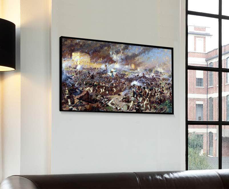 Polish Artillery Battle Of Raszyn Painting Wojciech Kossak Canvas Art - Image 4