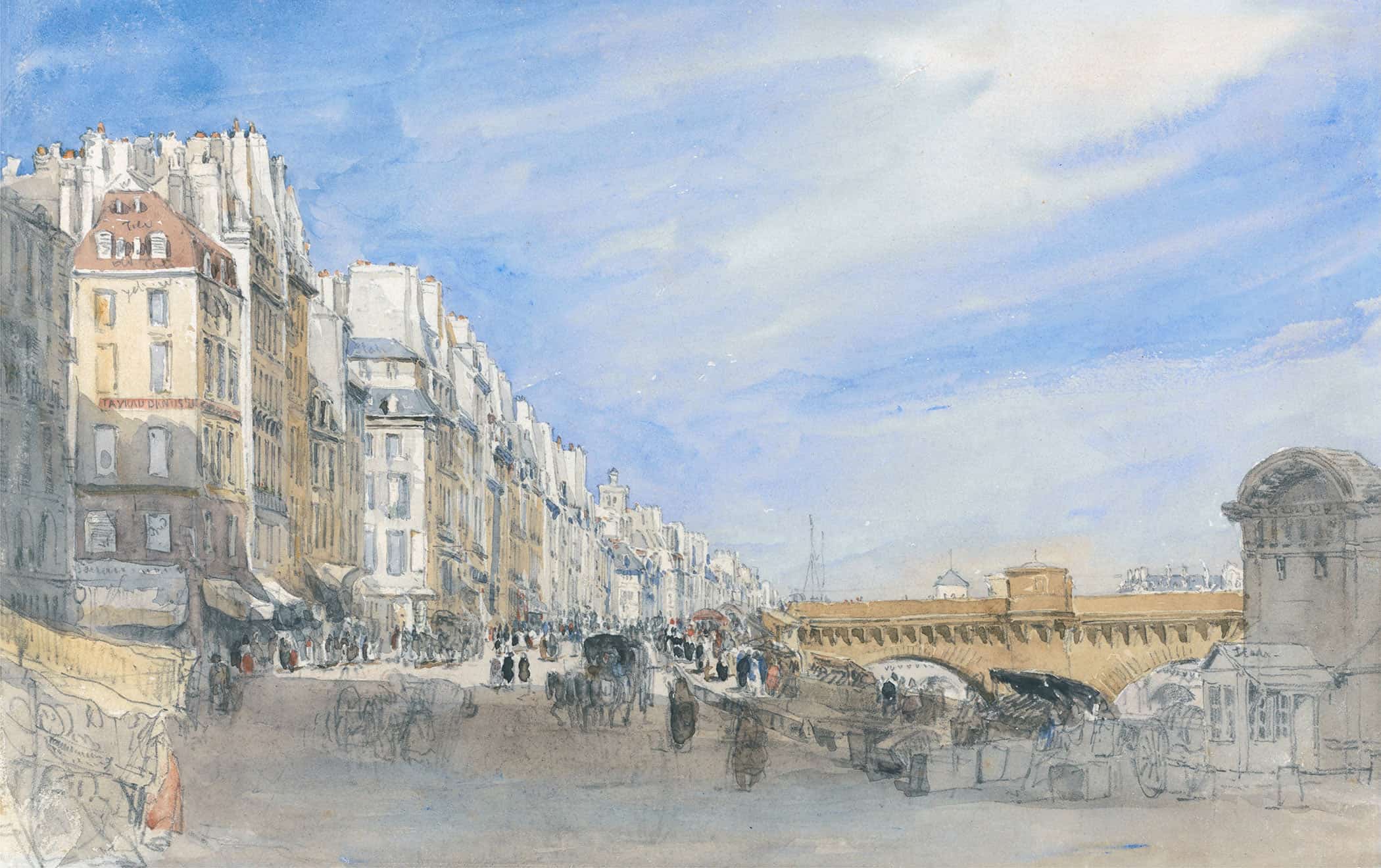 Pont Neuf From The Quai De Lecole Paris by David Cox - Image 2
