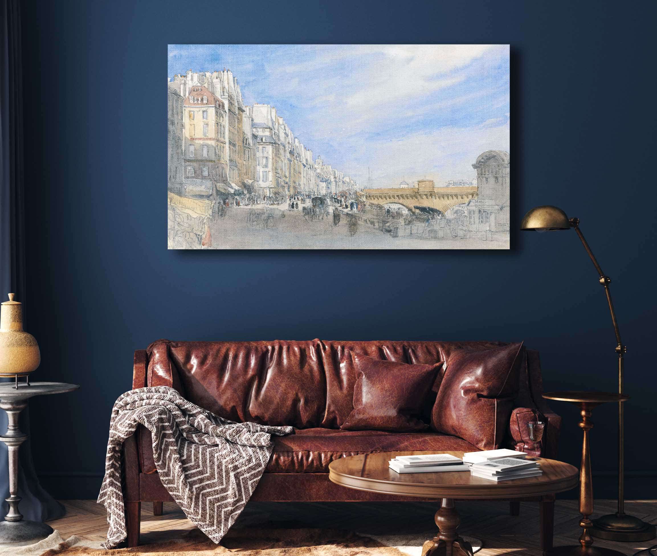 Pont Neuf From The Quai De Lecole Paris by David Cox - Image 4