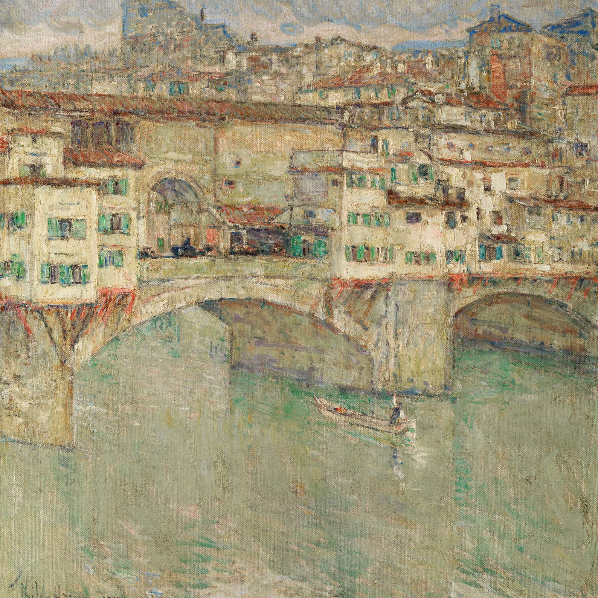 Ponte Vecchio by Childe Hassam - Image 4