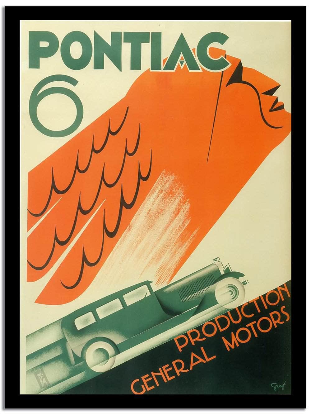 Pontiac Vintage Poster - Image 2