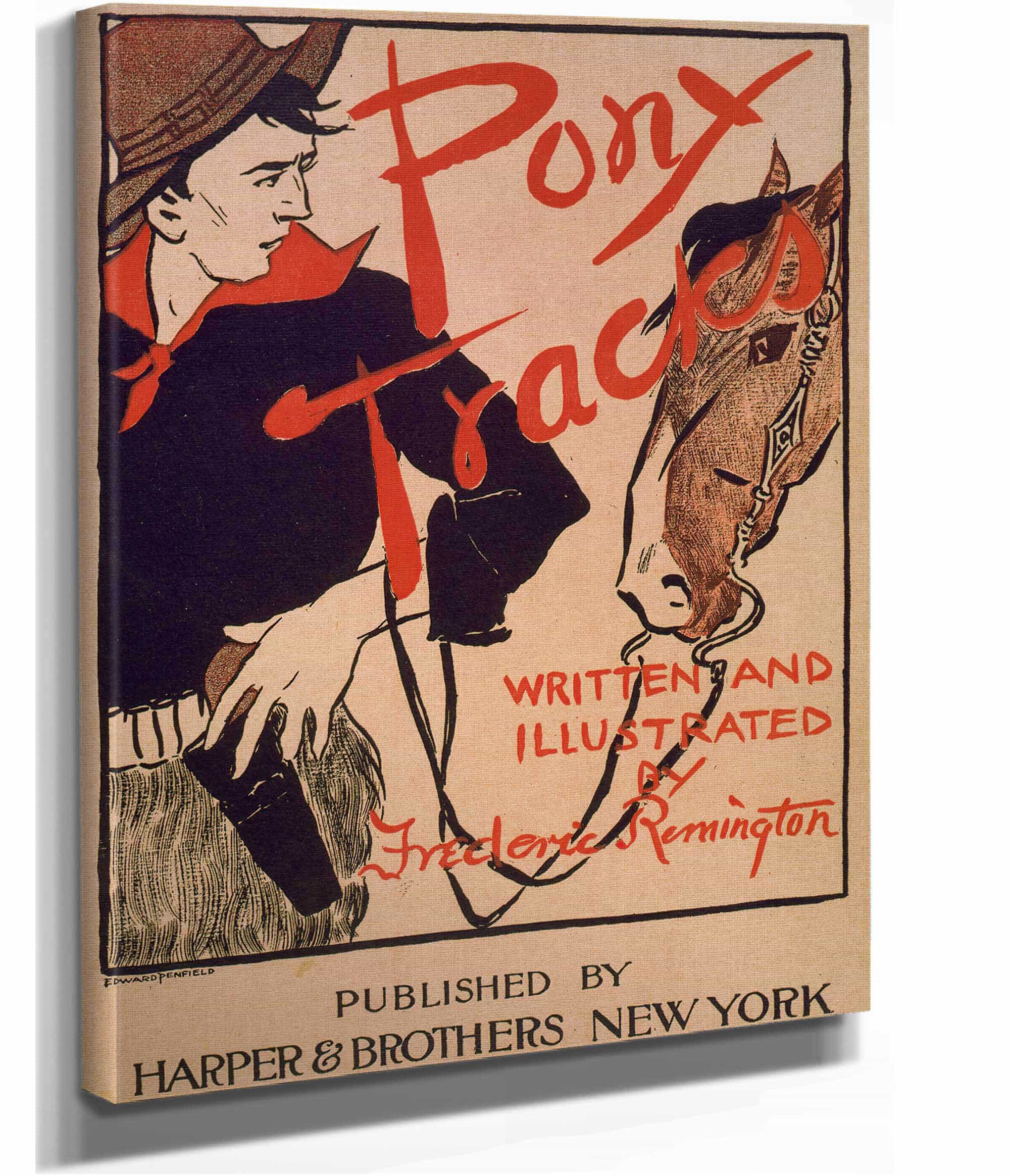 Pony Tracks Written & Illustrated By Frederic Remington by Edward Penfield - Image 2