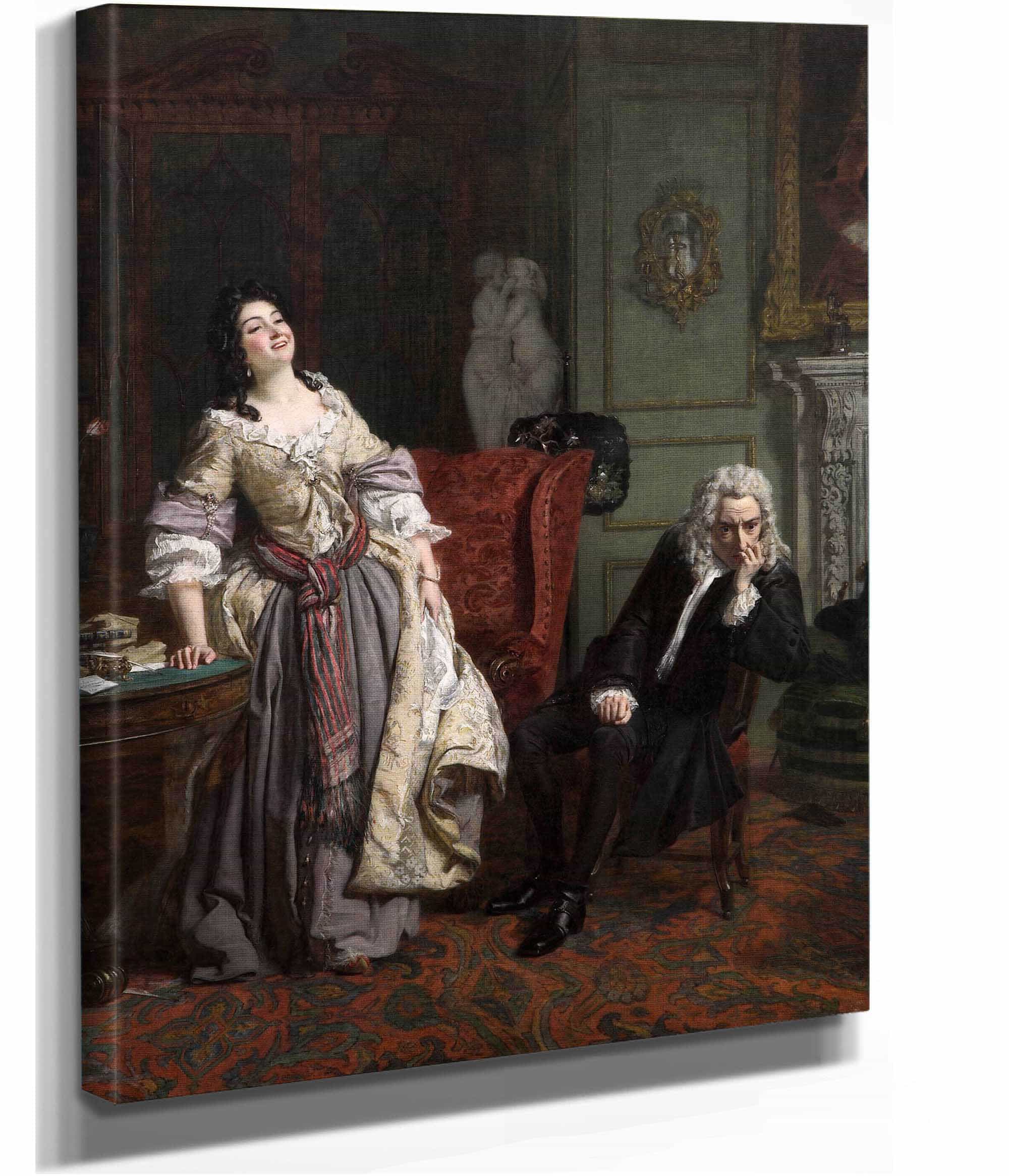 Pope Makes Love To Lady Mary Wortley Montagu by William Powell Frith - Image 2