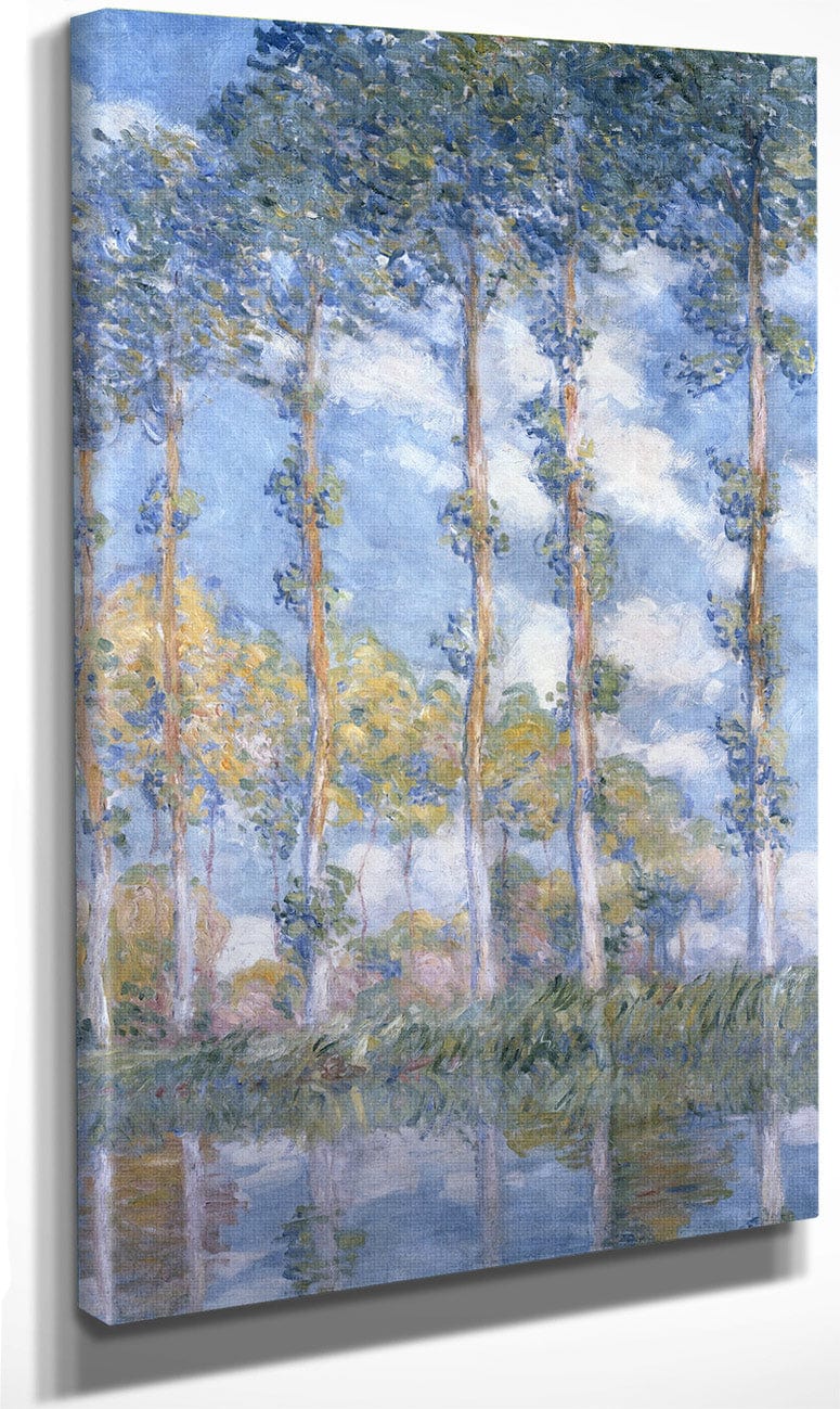 Poplars 1 By Claude Monet