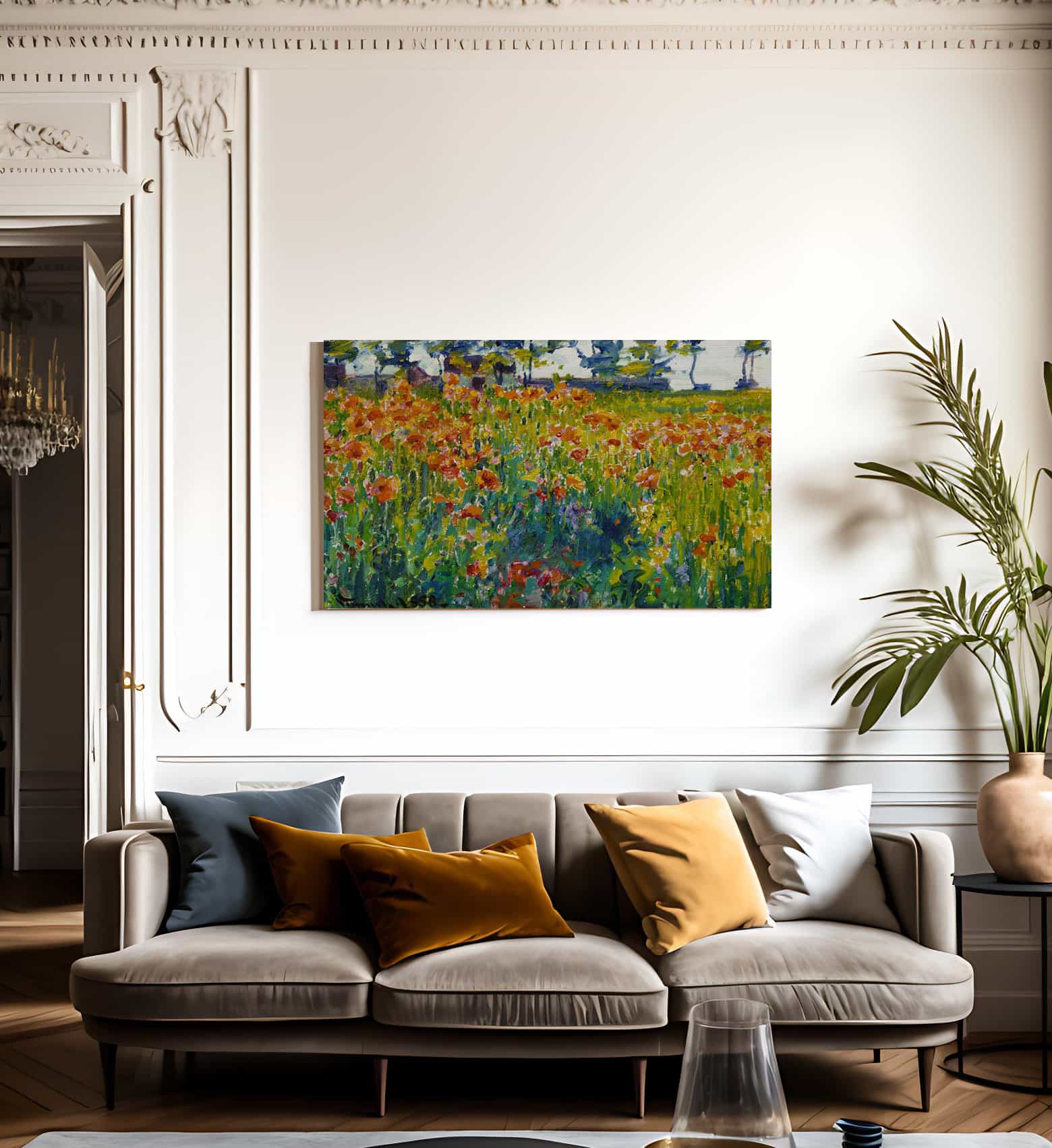 Poppies In France By Robert William Vonnoh - Image 3
