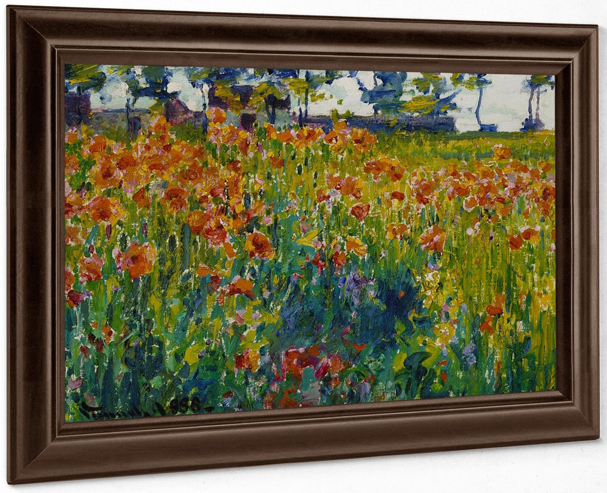 Poppies In France By Robert William Vonnoh - Image 6