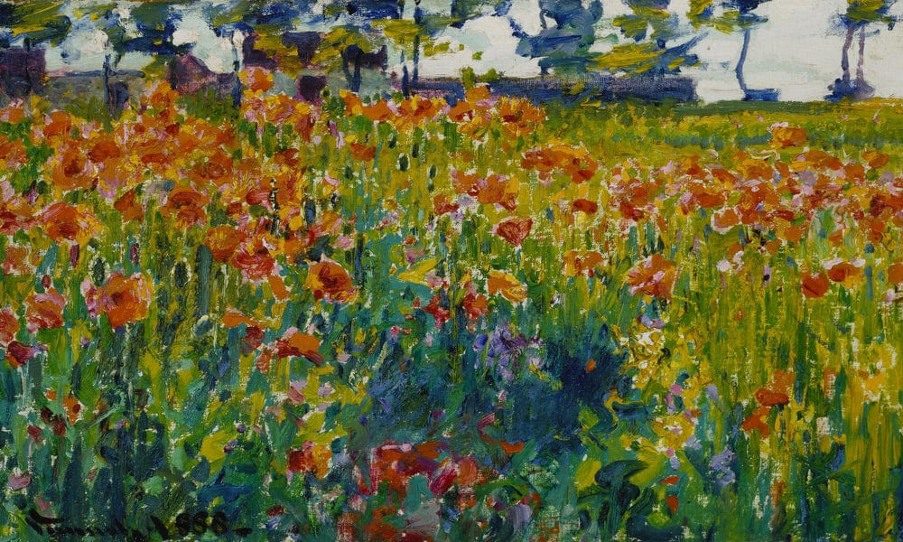 Poppies In France By Robert William Vonnoh - Image 7