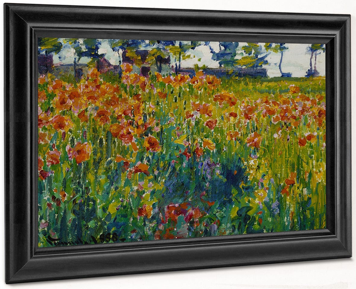 Poppies In France By Robert William Vonnoh - Image 8