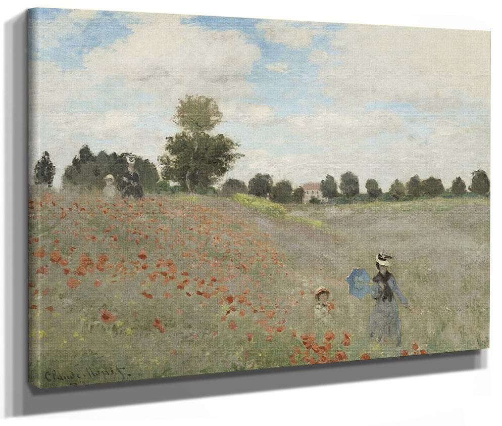 Poppy Field By Claude Monet