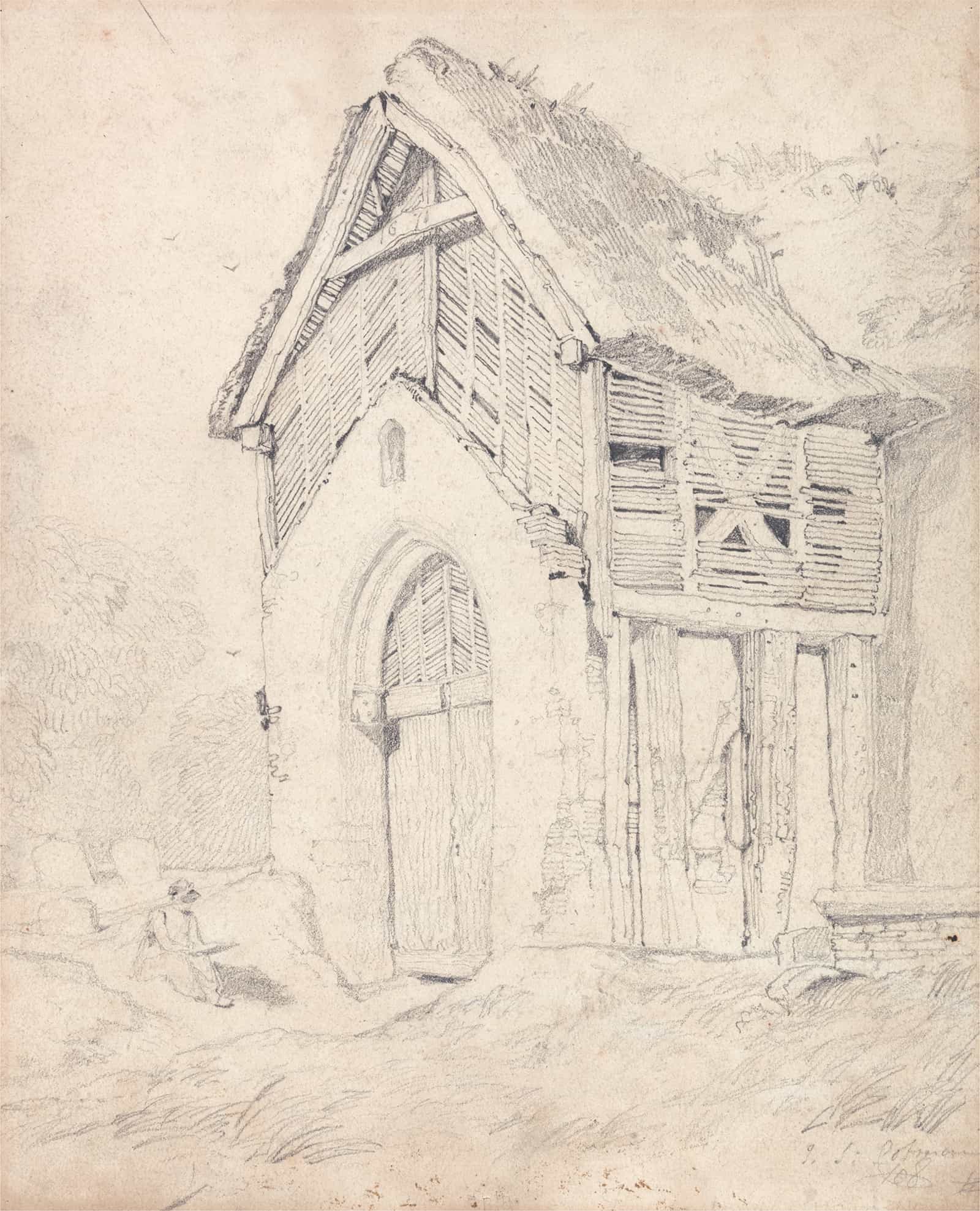 Porch And Belfry Of Thurgarton Church Norfolk by John Sell Cotman - Image 2