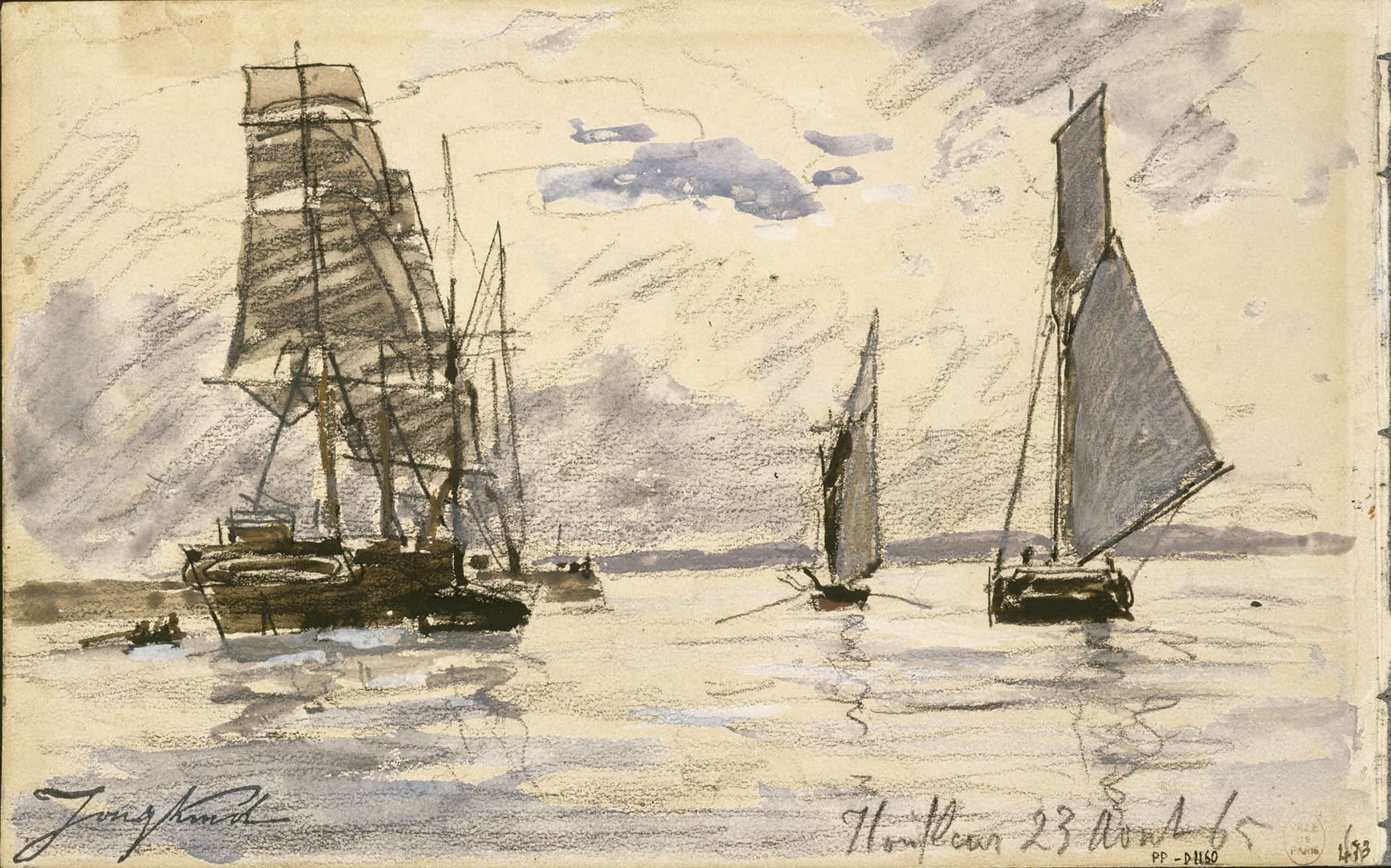 Port De Honfleur by Johan Barthold Jongkind - Image 2