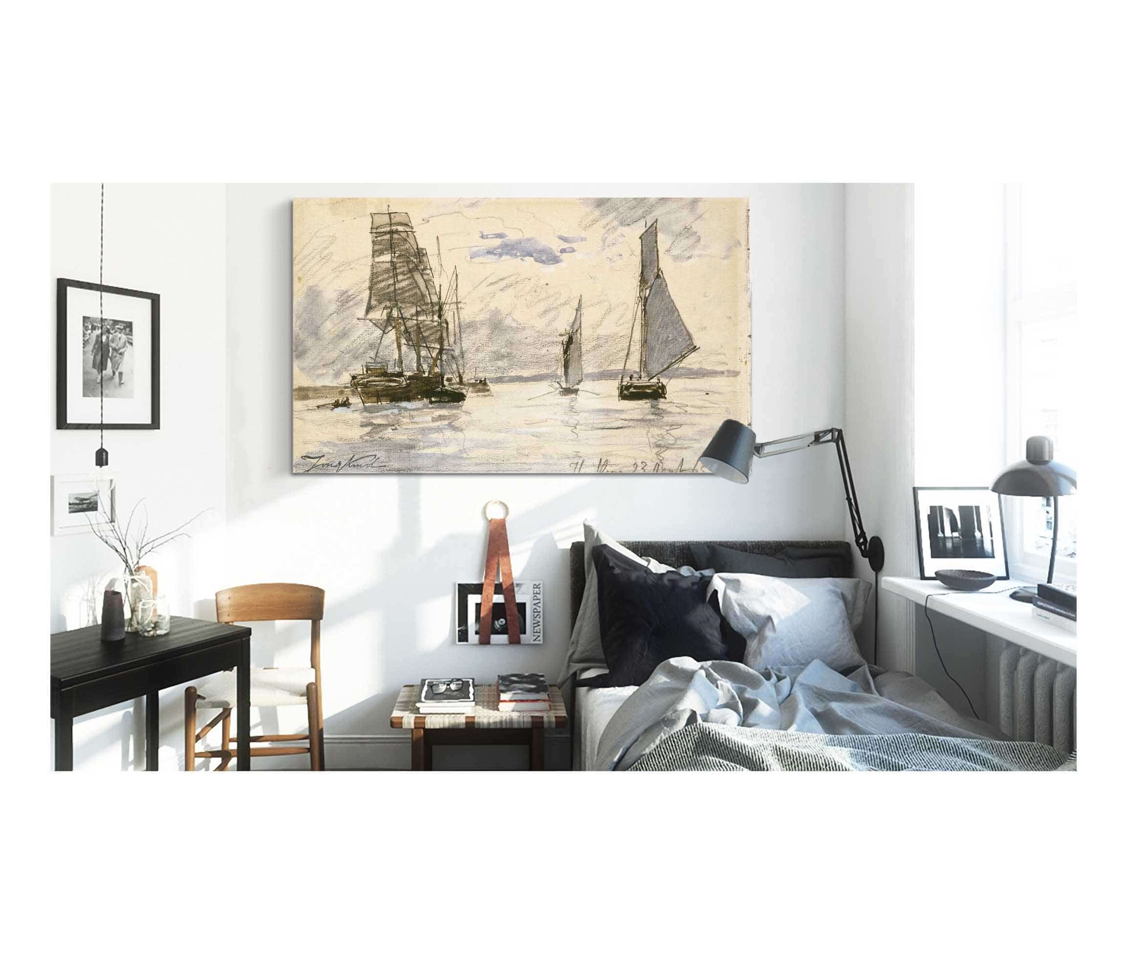 Port De Honfleur by Johan Barthold Jongkind - Image 3