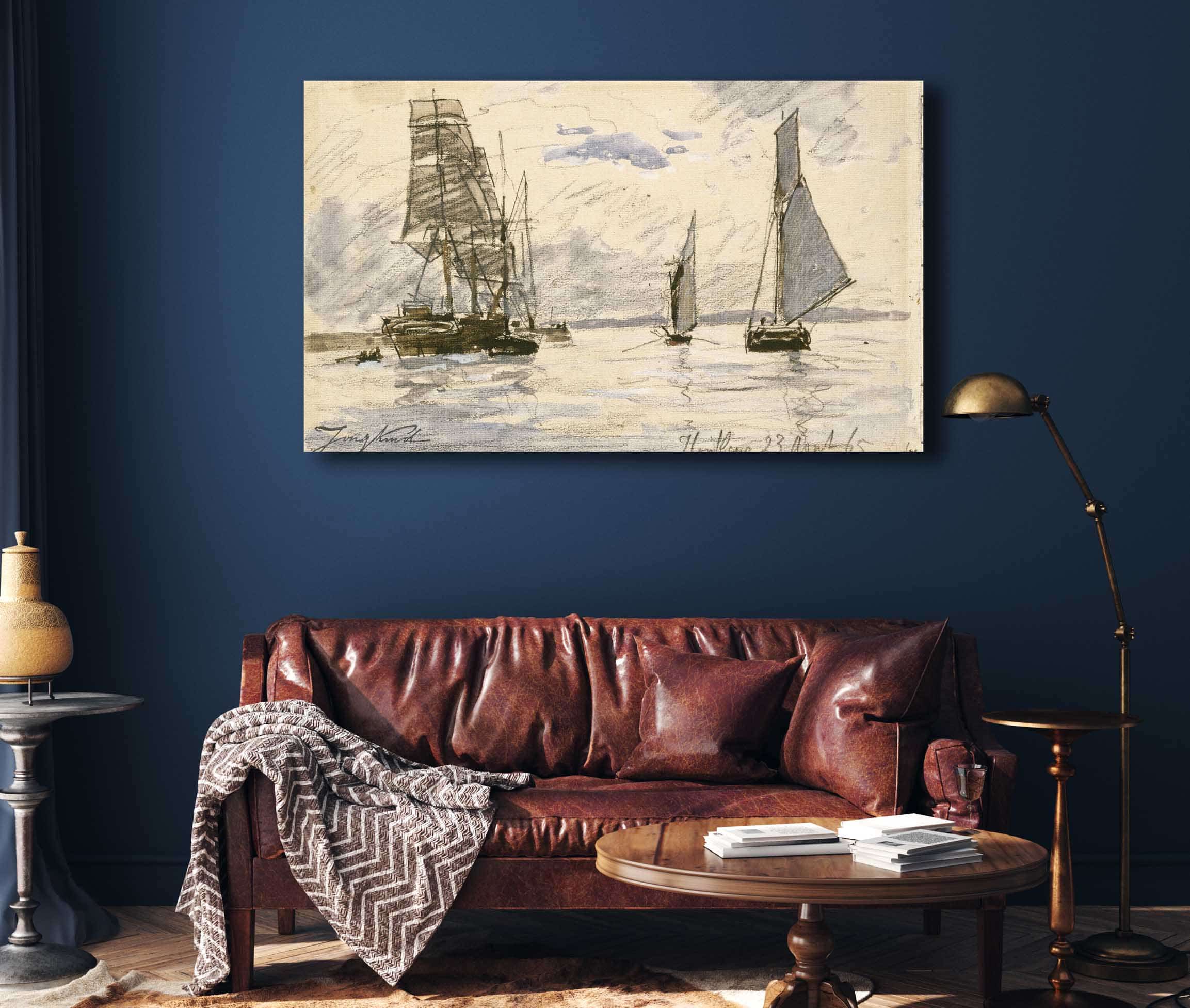 Port De Honfleur by Johan Barthold Jongkind - Image 4