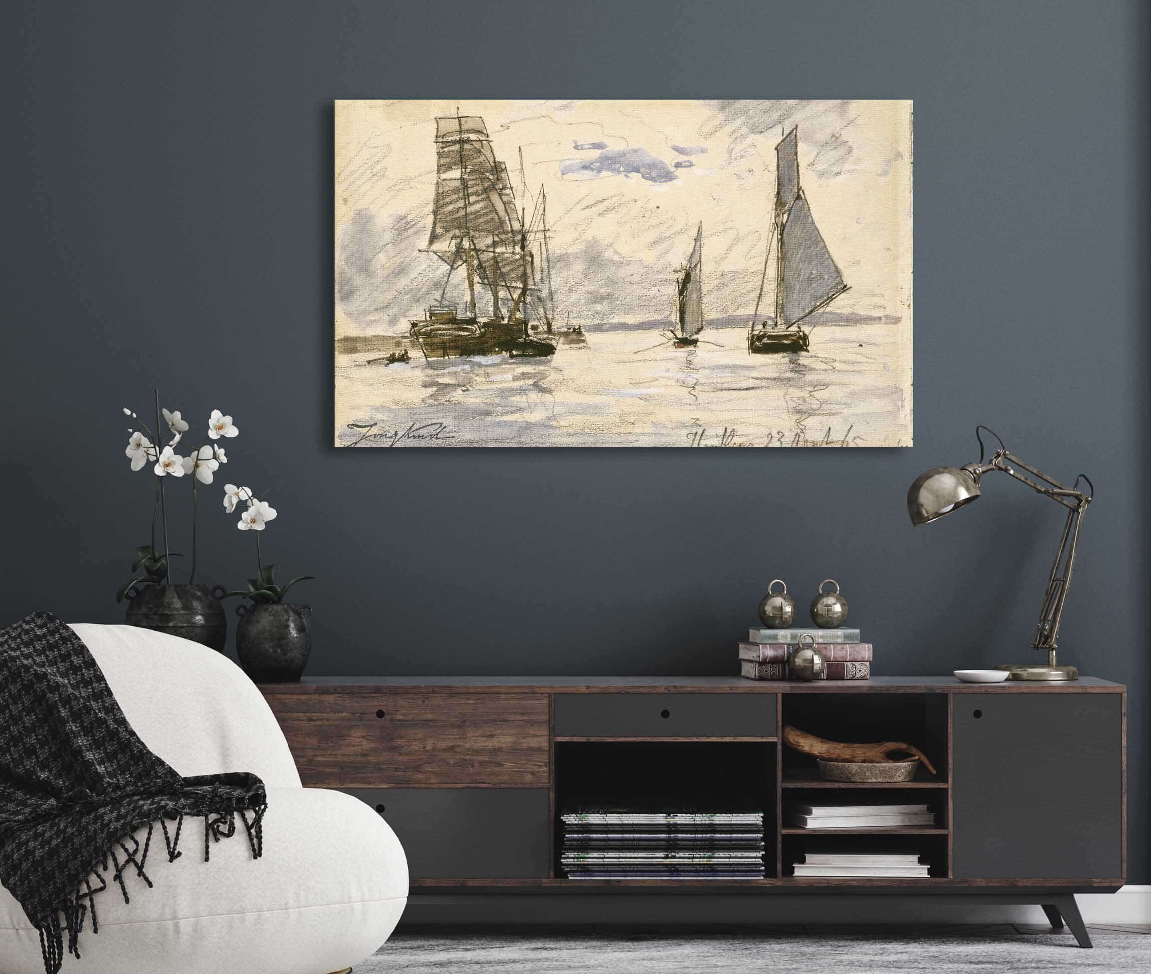 Port De Honfleur by Johan Barthold Jongkind - Image 5