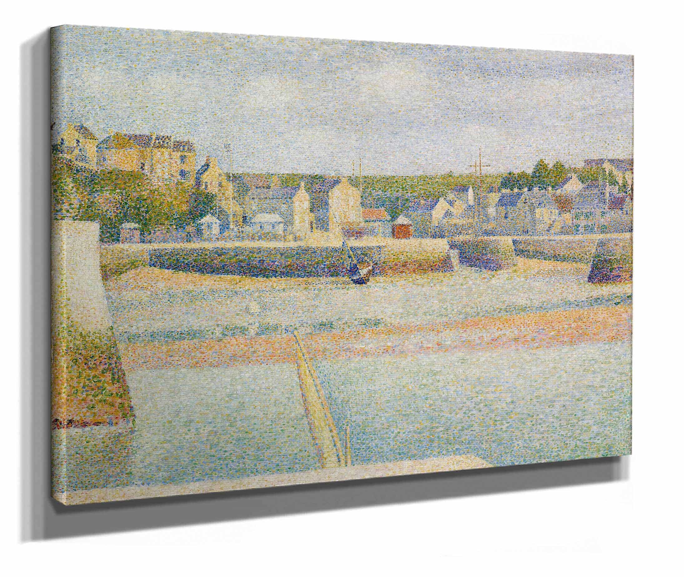 Port En Bessin The Outer Harbor Low Tide by Georges Seurat - Image 2