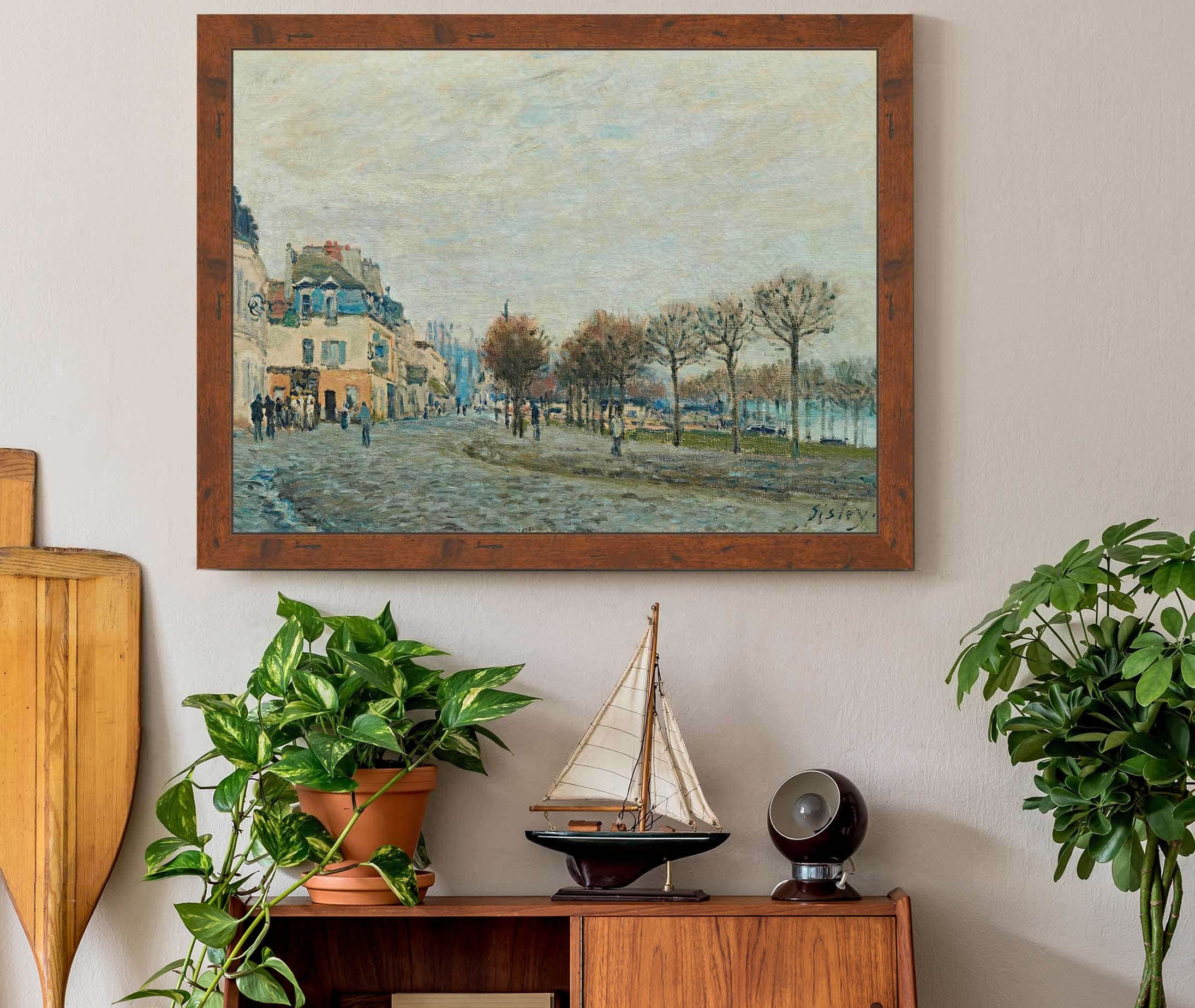 Port Marly Avant Linondation by Alfred Sisley - Image 3