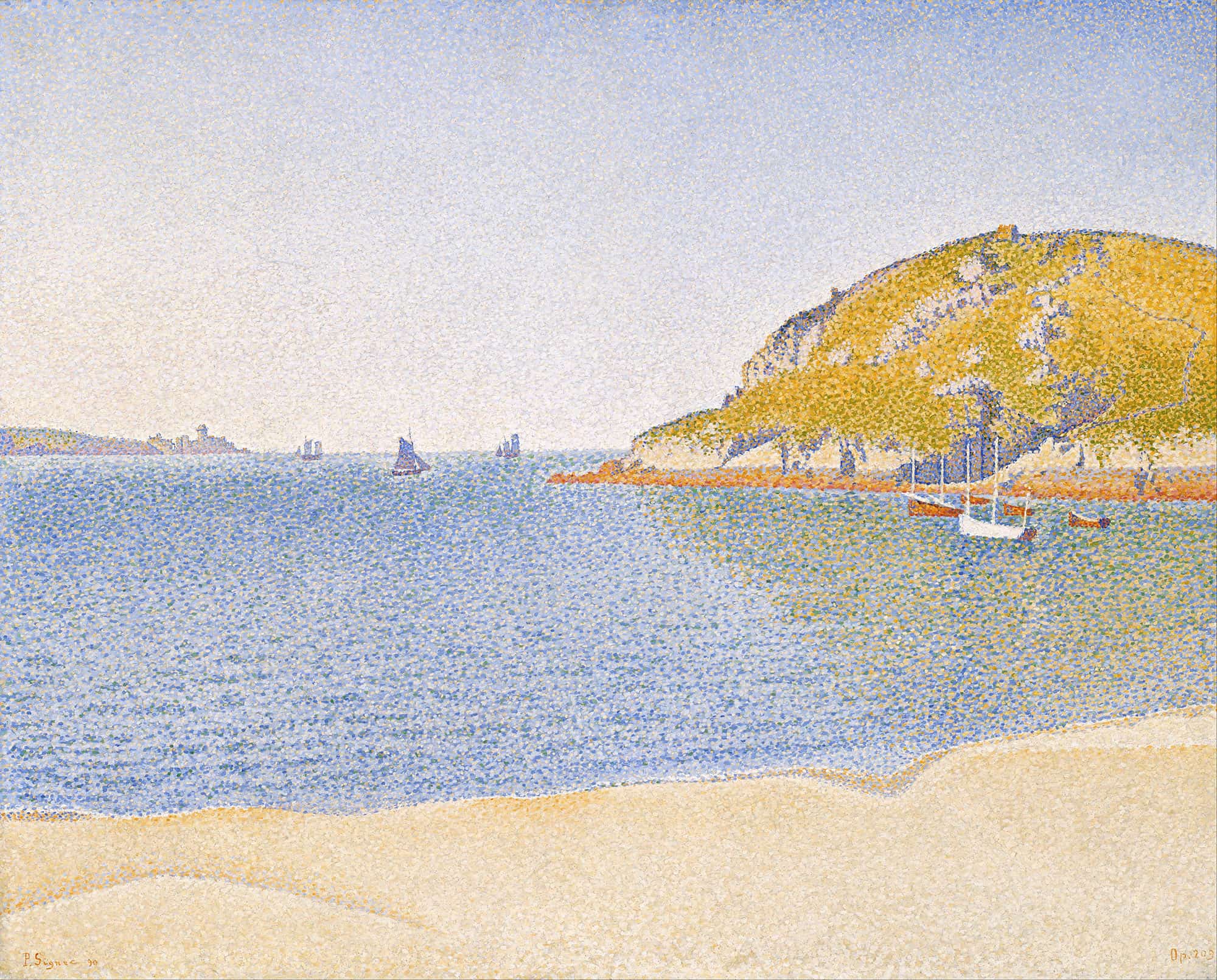 Port Of Saint Cast by Paul Signac