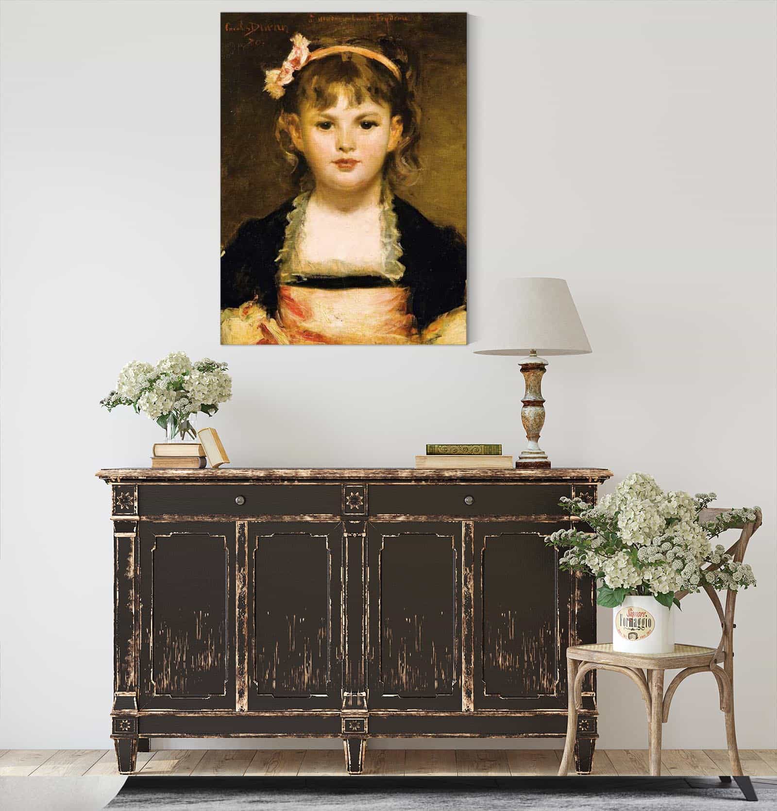 Portait Of A Young Girl by Carolus Duran - Image 4