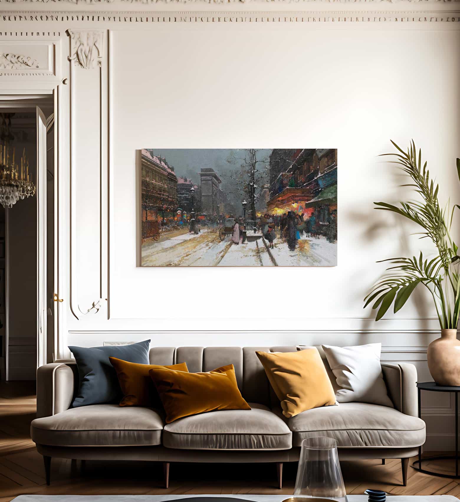 Porte Saint Denis Paris By Eugene Galien Laloue - Image 3