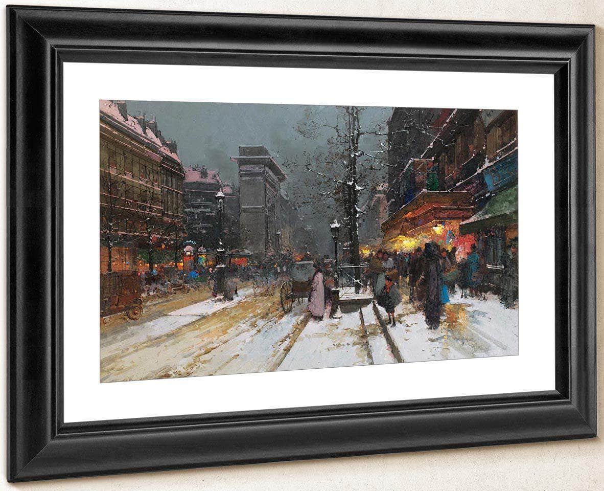 Porte Saint Denis Paris By Eugene Galien Laloue - Image 4