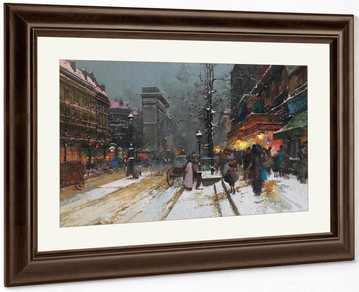 Porte Saint Denis Paris By Eugene Galien Laloue - Image 5