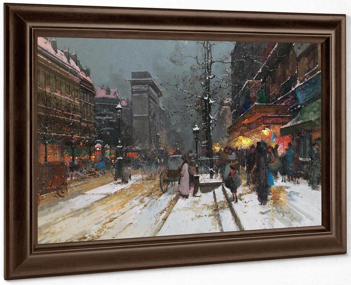 Porte Saint Denis Paris By Eugene Galien Laloue - Image 6