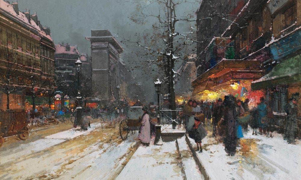 Porte Saint Denis Paris By Eugene Galien Laloue - Image 7