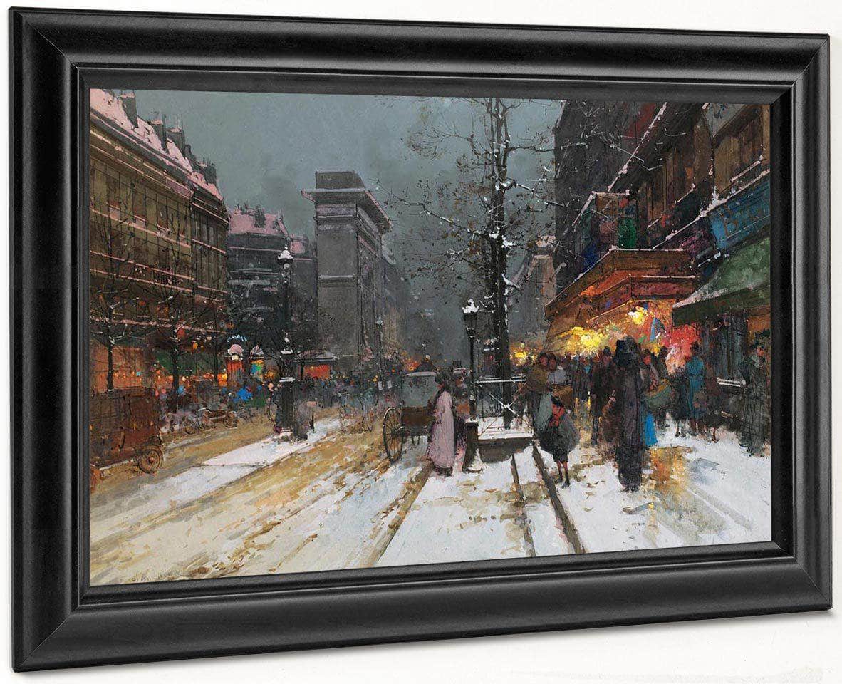 Porte Saint Denis Paris By Eugene Galien Laloue - Image 8
