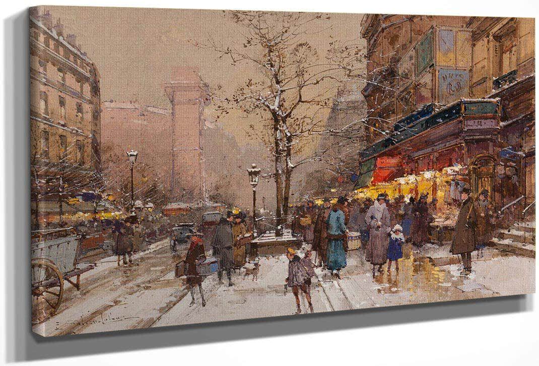Porte Saint Denisb By Eugene Galien Laloue
