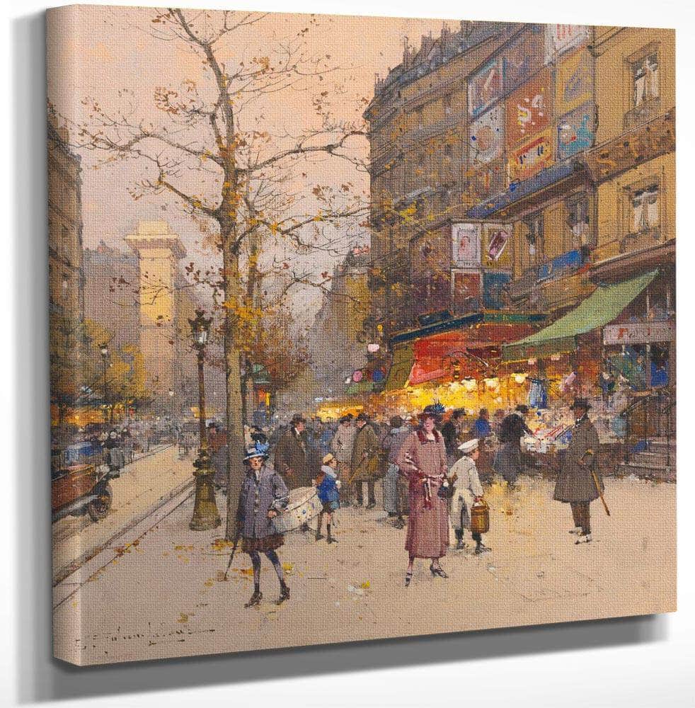 Porte Saint Martin By Eugene Galien Laloue