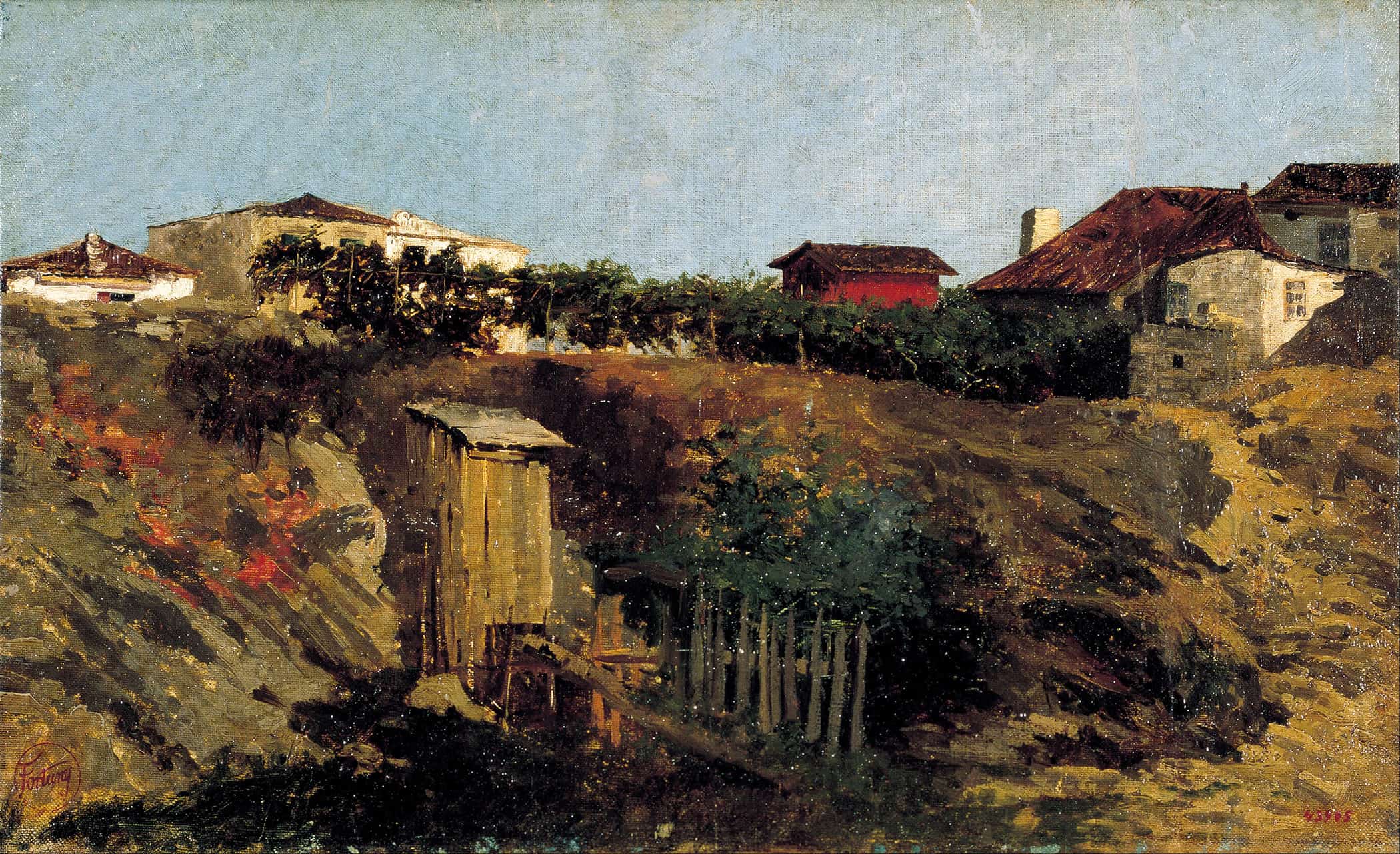 Portici Landscape by Mariano Fortuny Marsal - Image 2